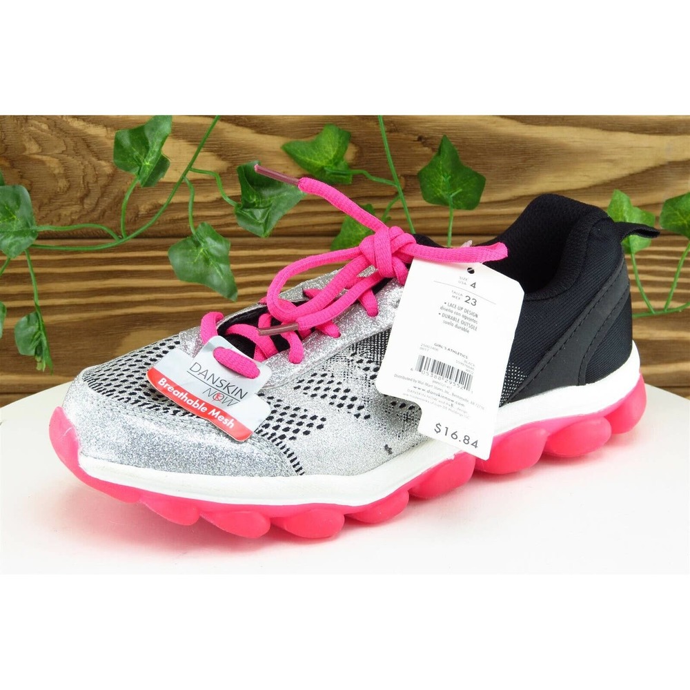Danskin Now Women Size‎ 4 M Shoes Silver Running Fabric